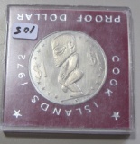 $1 1972 COOK ISLANDS PROOF DOLLAR