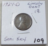 1924 D SEMI KEY DATE LINCOLN CENT