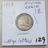 1858 LARGE LETTERS FLYING EAGLE CENT
