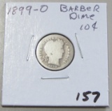 1899 O BARBER DIME