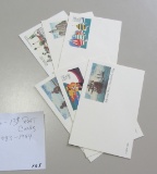 1983-1984 LOT OF 6 POST CARDS