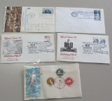 LOT OF 5 FIRST DAY COVERS