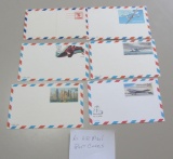6 AIRMAIL POST CARDS