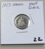 1853 ARROWS HALF DIME