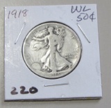 1918 WALKING LIBERTY HALF