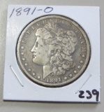 $1 1891 O MORGAN