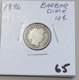 1896 BARBER DIME