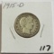 1915-D BARBER QUARTER MID GRADE