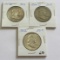 Lot of 3 - 1952, 1954-D & 1959-D Franklin Half Dollar