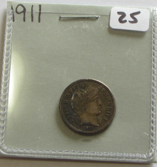 1911 BARBER DIME