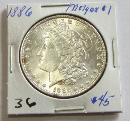1886 Morgan Dollar BU