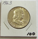 1963 BU FRANKLIN HALF