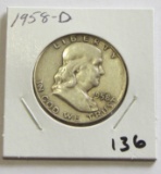 1958-D FRANKLIN HALF