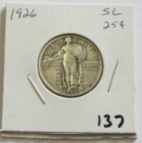 1926 STANDING LIBERTY QUARTER