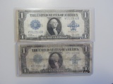 LOT OF 2 $1 1923 SILVER CERTIFICATES