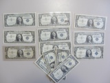 13 $1 SILVER CERTIFICATES LOT