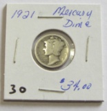 1921 Mercury Dime - Semi Key Date