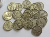 Roll of 20 - 1940s Mixed Dates Walking Liberty Half Dollar