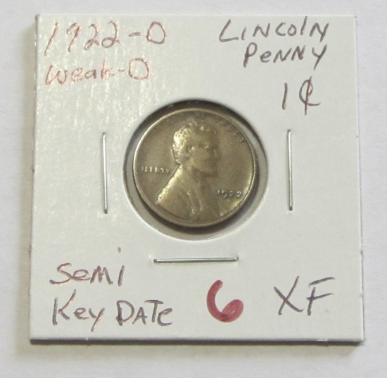 1922 WEAK D SEMI KEY DATE WHEAT CENT