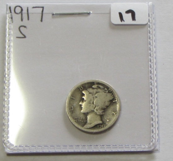 1917-S MERCURY DIME