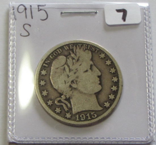 1915-S BARBER HALF