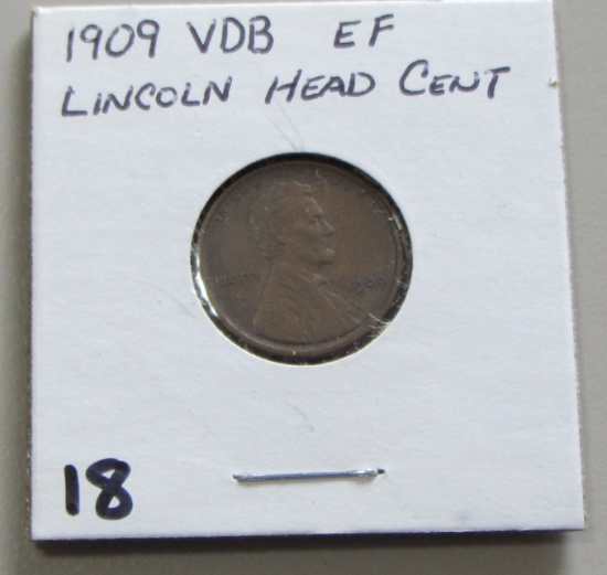 1909 VDB WHEAT CENT