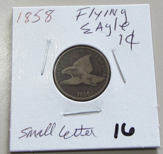 1858 FLYING EAGLE CENT SMALL LETTERS