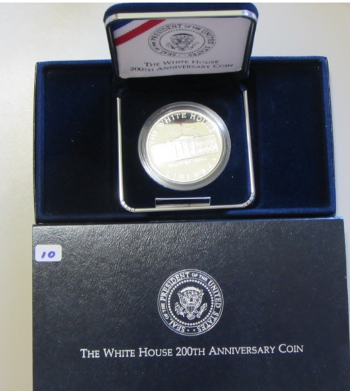PROOF WHITE HOUSE SILVER $1