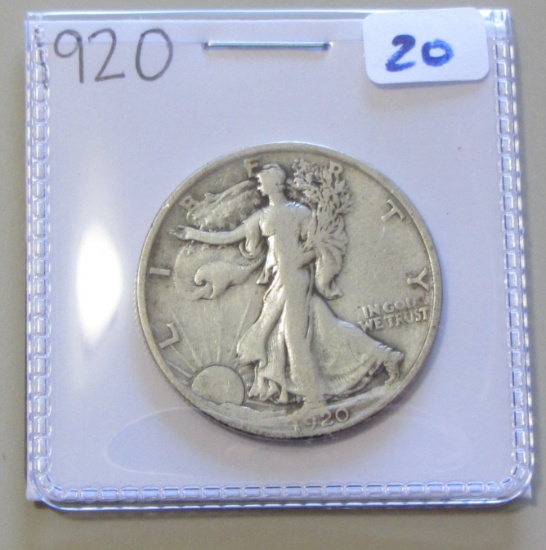 1920 WALKING LIBERTY HALF