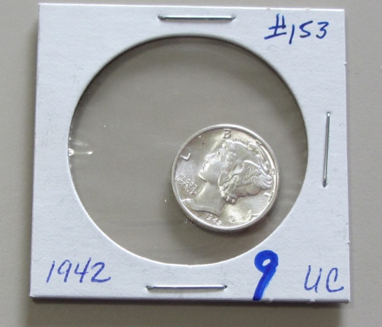 1942 MERCURY DIME UNCIRCULATED