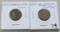 Lot of 2 - 1859-CN Indian Head Cent & 1909-VDB Lincoln Cent