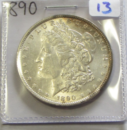 $1 BU 1890 MORGAN
