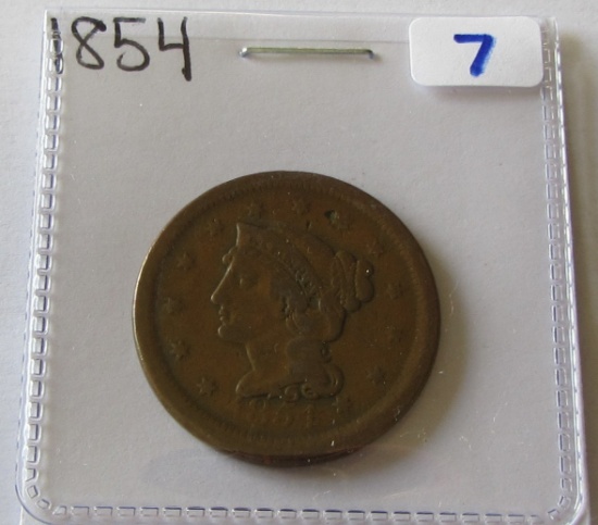 1854 LARGE CENT