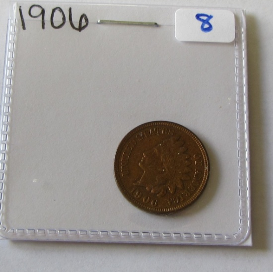 1906 HIGH GRADE INDIAN HEAD CENT