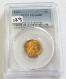 1945 PCGS MS 66 RD CENT