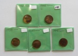 LOT OF WHEAT CENTS HIGH GRADE
