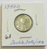 1943-D/D Lincoln Cent 