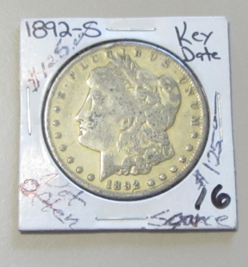 $1 1892-S MORGAN BETTER DATE