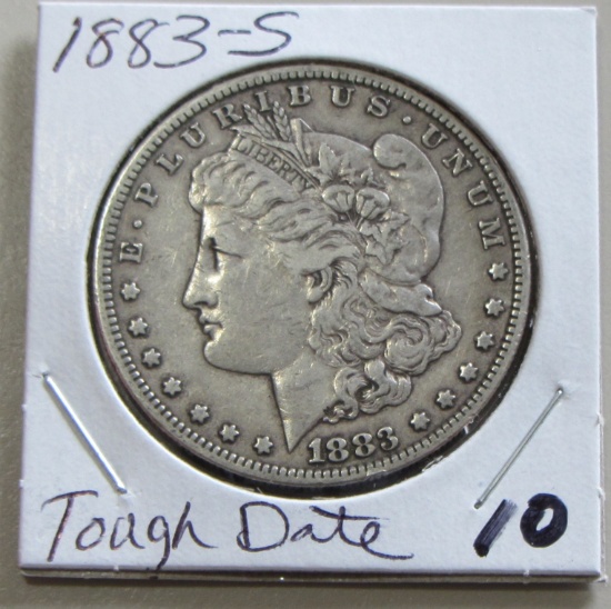$1 1883-S MORGAN BETTER DATE