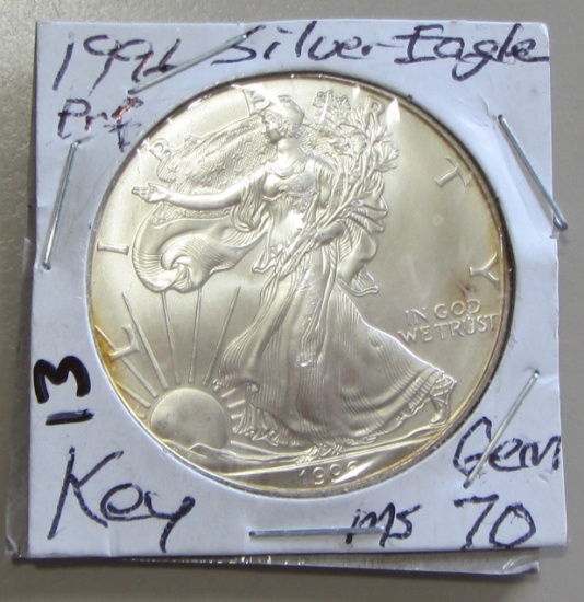 KEY 1996 SILVER $1 EAGLE