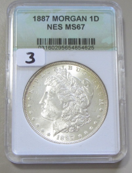 $1 1887 MORGAN SILVER DOLLAR UNCIRCULATED