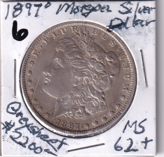 $1 1897-O MORGAN TOUGH DATE