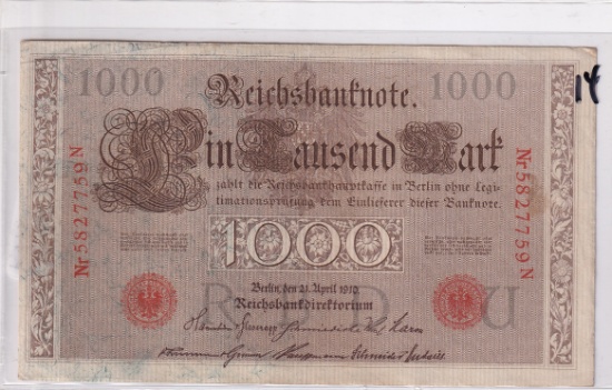 1000 MARK GERMANY 1920