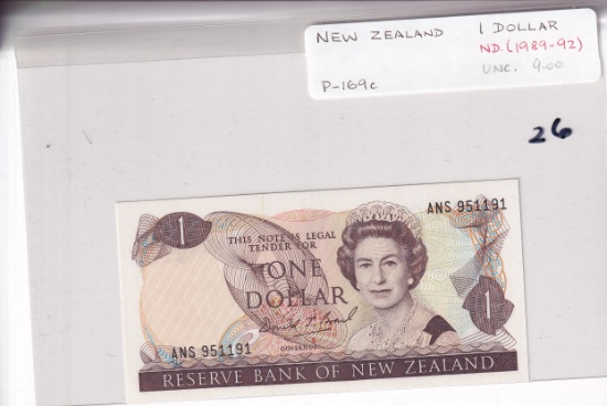 NEW ZEALAND $1 1989