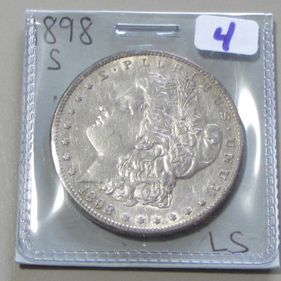 $1 1898-S MORGAN SILVER DOLLAR