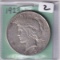 1923-D PEACE SILVER DOLLAR