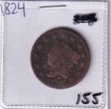 1824 LARGE CENT