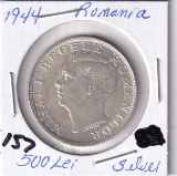 SILVER 1944 ROMANIA 500 LEI