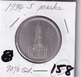 1934 5 SILVER MARKS