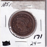 1851 LARGE CENT